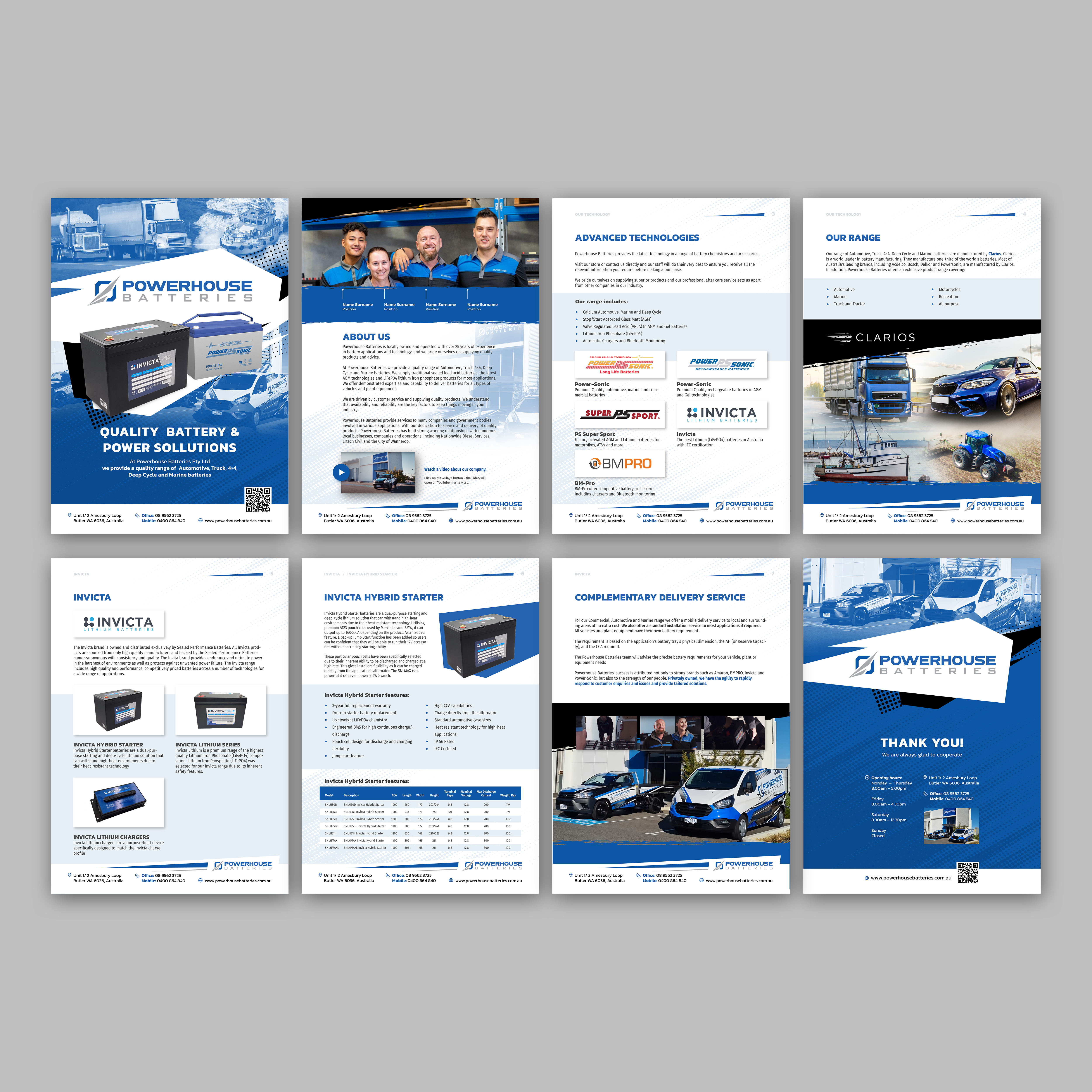 Word Template Design by Oleksandra Den for Powerhouse Batteries Pty Ltd | Design #28933052