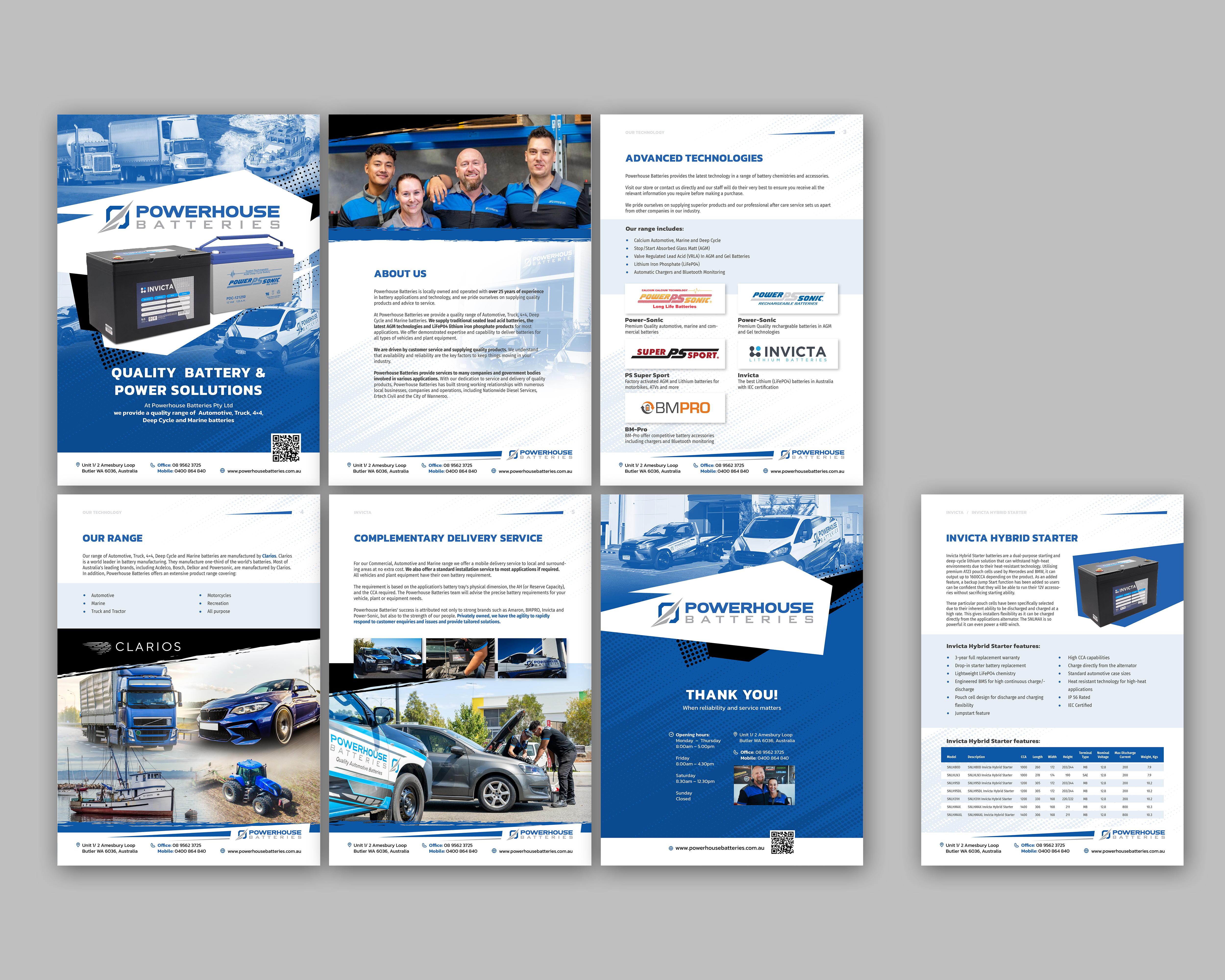 Word Template Design by Oleksandra Den for Powerhouse Batteries Pty Ltd | Design #28950024