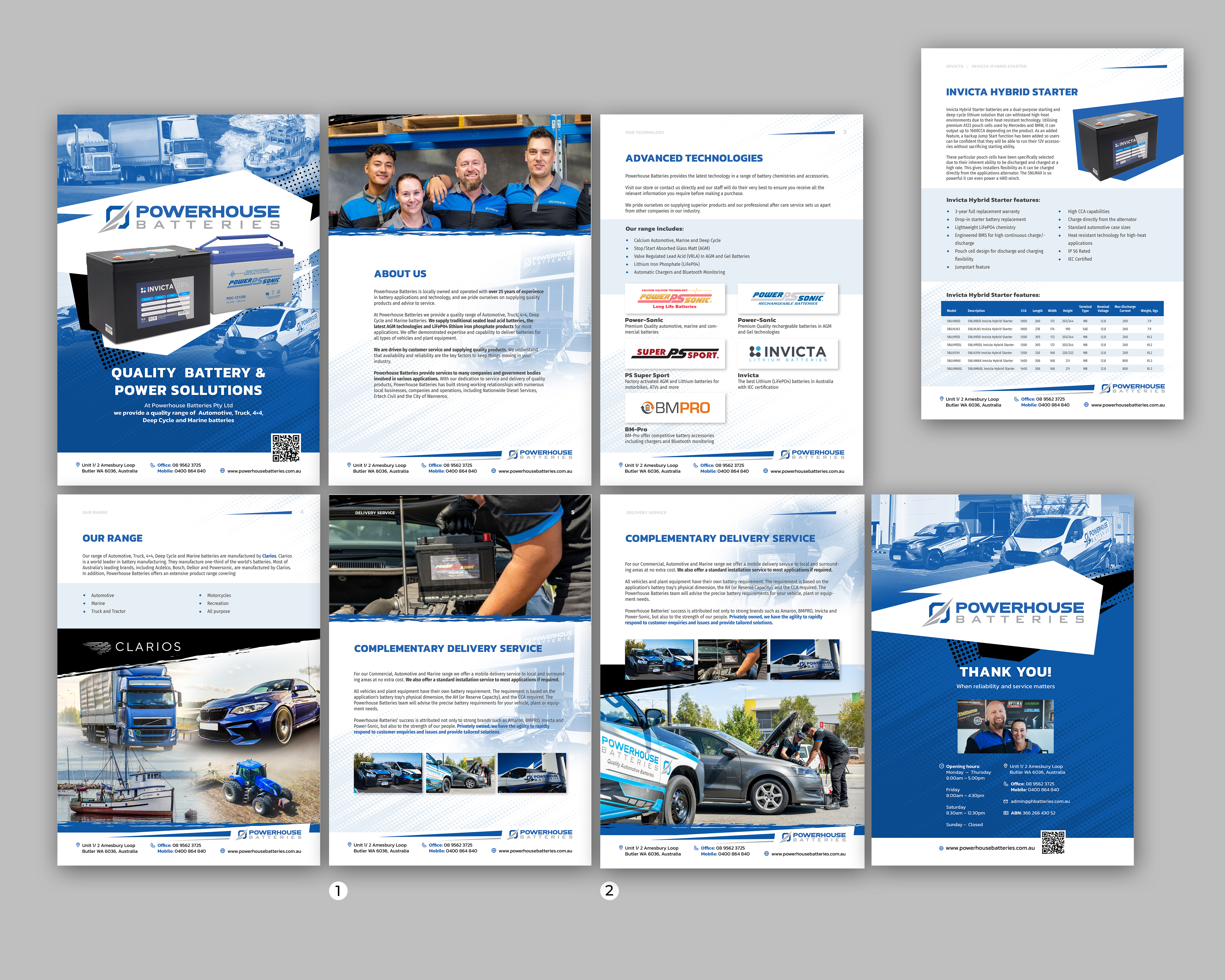 Word Template Design by Oleksandra Den for Powerhouse Batteries Pty Ltd | Design #28956205