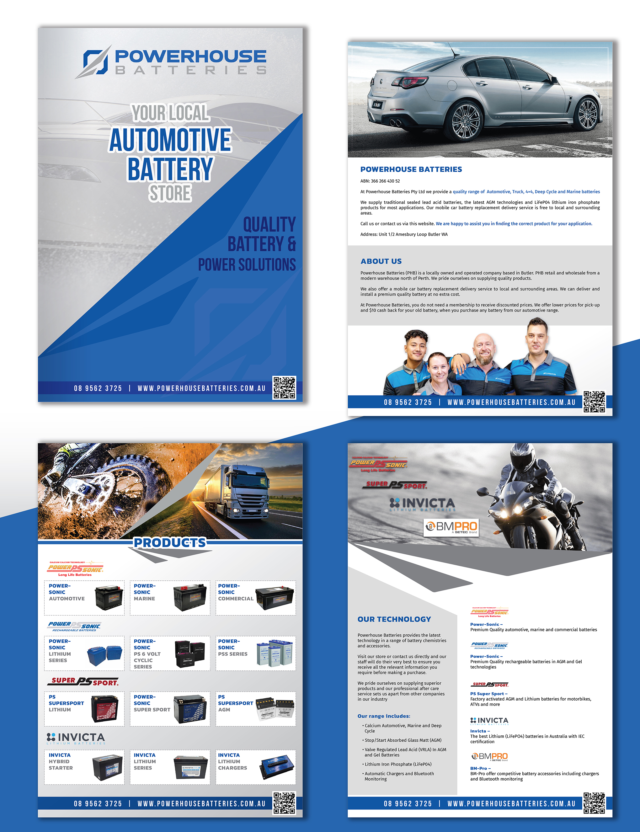 Diseño de Plantilla de Word por creativemood438 para Powerhouse Batteries Pty Ltd | Diseño #28801383