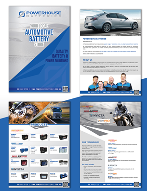 Word Template Design by creativemood438 for Powerhouse Batteries Pty Ltd | Design: #28801383