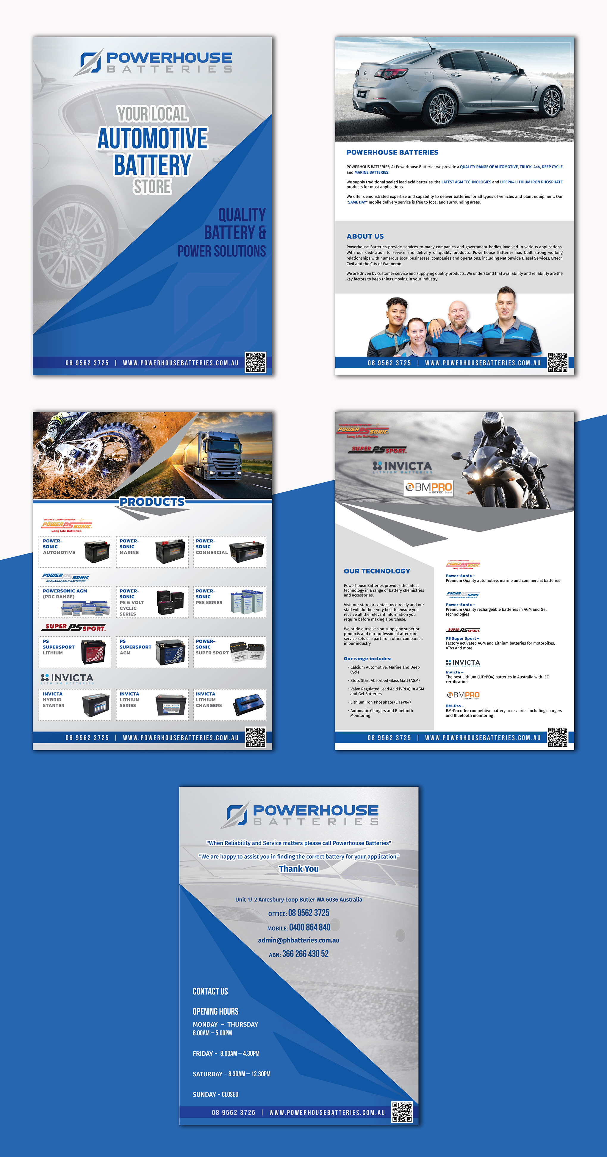 Word Template Design by creativemood438 for Powerhouse Batteries Pty Ltd | Design #29013733