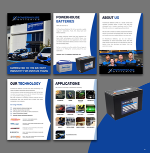 Word Template Design by pb for Powerhouse Batteries Pty Ltd | Design: #28797948