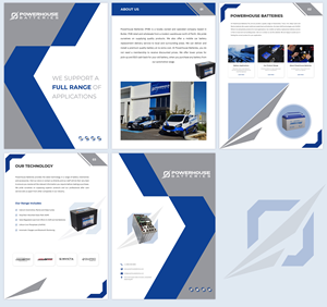 Word Template Design by pb for Powerhouse Batteries Pty Ltd | Design: #28804231