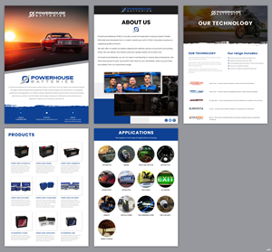 Word Template Design by pb for Powerhouse Batteries Pty Ltd | Design: #28804232