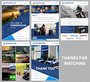Word Template Design by pb for Powerhouse Batteries Pty Ltd | Design: #28804233