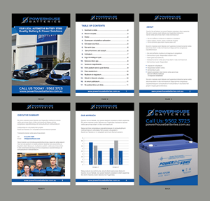 Word Template Design by chandrayaan.creative for Powerhouse Batteries Pty Ltd | Design: #28795682