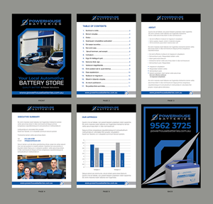 Word Template Design by chandrayaan.creative for Powerhouse Batteries Pty Ltd | Design: #28825806