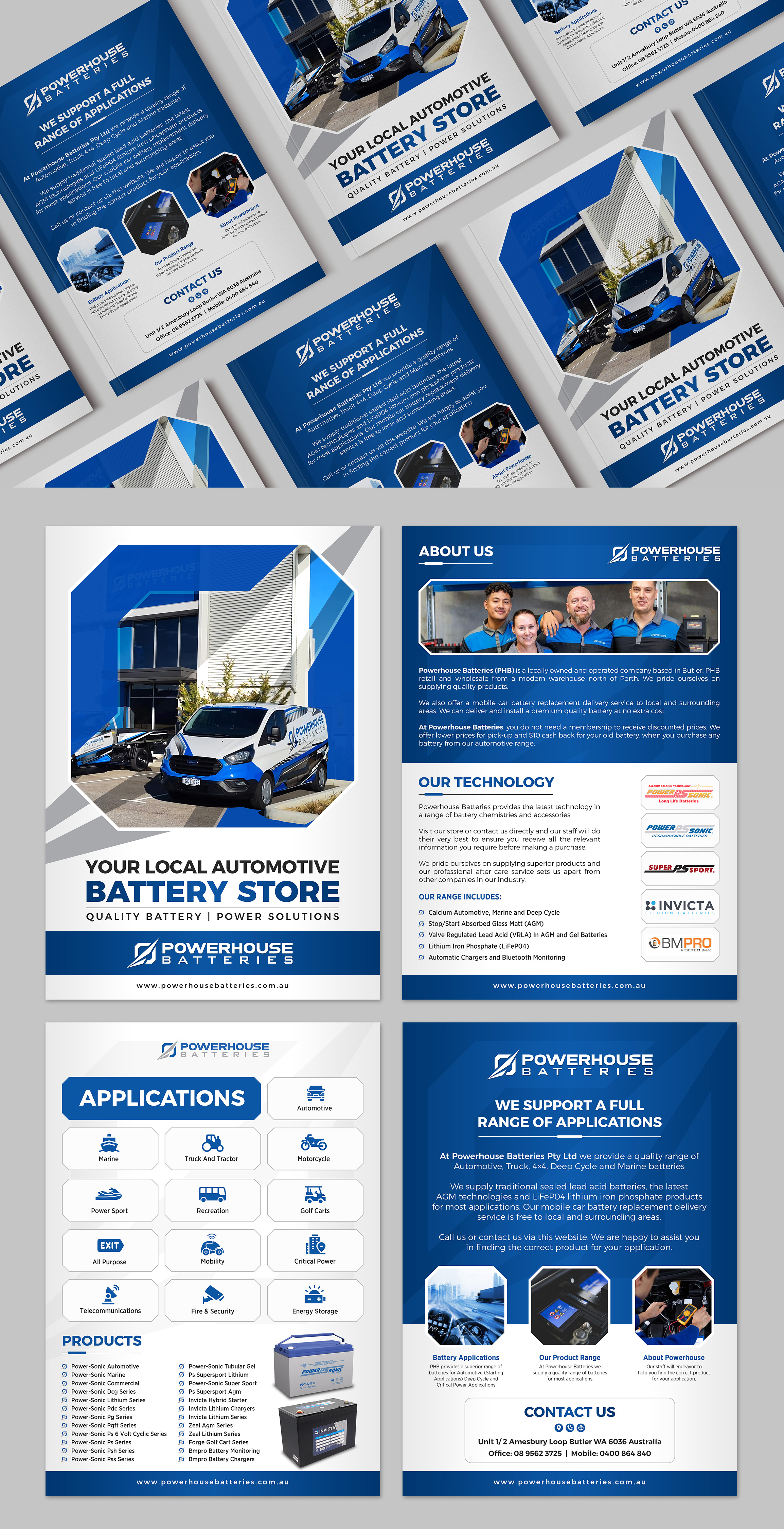 Word Template Design by SAI DESIGNS for Powerhouse Batteries Pty Ltd | Design #28826312