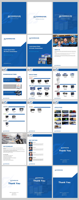 Word Template Design by Abdulmumin Imam for Powerhouse Batteries Pty Ltd | Design: #28815559
