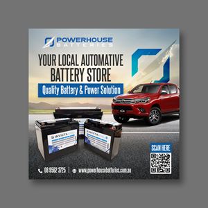 Word Template Design by Graphic Guy for Powerhouse Batteries Pty Ltd | Design: #28798606