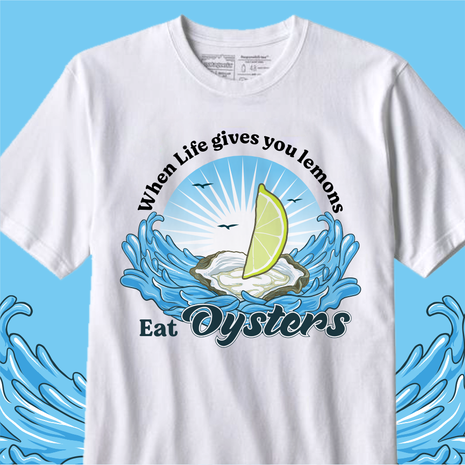 T-shirt Design by Yakuza20 for Oyster Farm Tours | Design #28824101