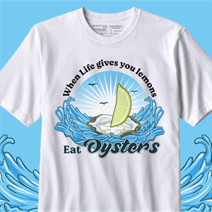 T-shirt Design by Yakuza20 for Oyster Farm Tours | Design: #28824101