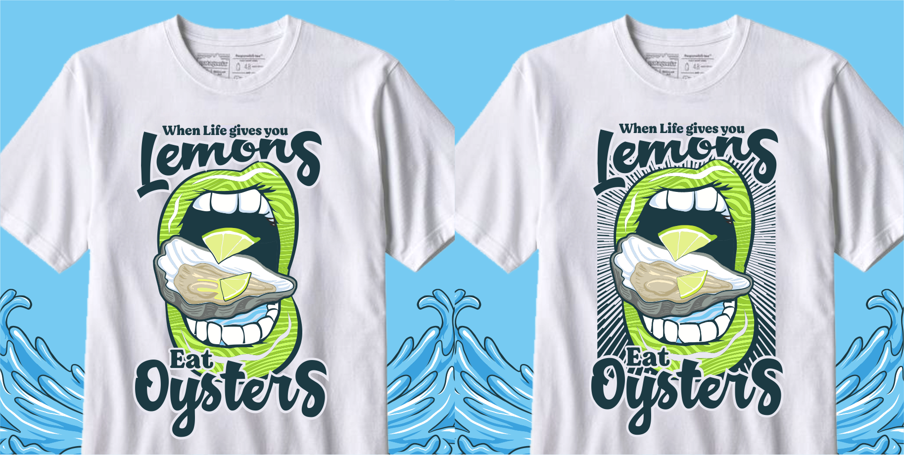 T-shirt Design by Yakuza20 for Oyster Farm Tours | Design #28849175