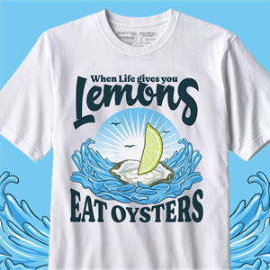 T-shirt Design by Yakuza20 for Oyster Farm Tours | Design: #28891571