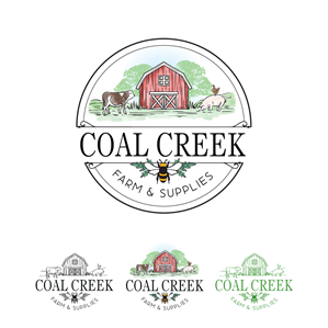 Coal Creek Farm & Supplies | Diseño de Logo por Samantha Ward Design