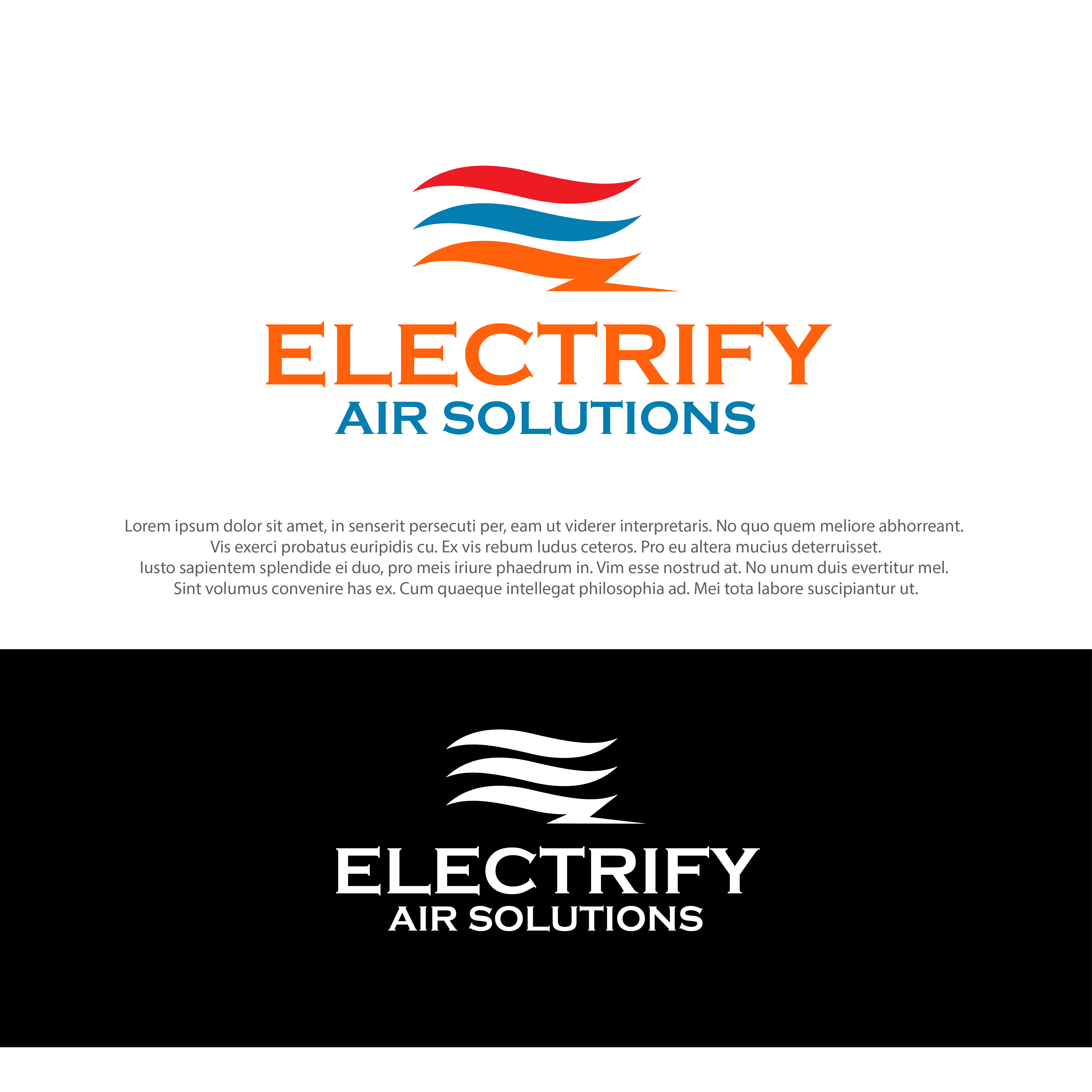 Logo Design by farady for Electrify Air Solutions | Design #28850627