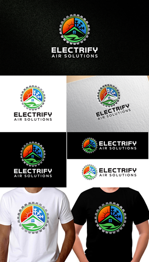 Logo Design by Rueell Artss for Electrify Air Solutions | Design: #28860153