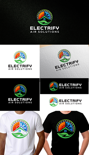Logo Design by Rueell Artss for Electrify Air Solutions | Design: #28860190