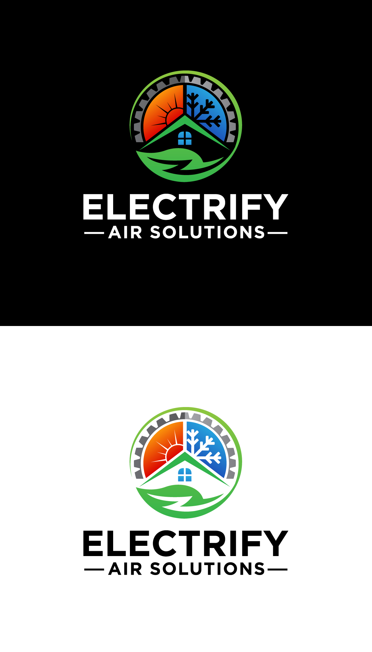 Logo Design by Rueell Artss for Electrify Air Solutions | Design #28864447