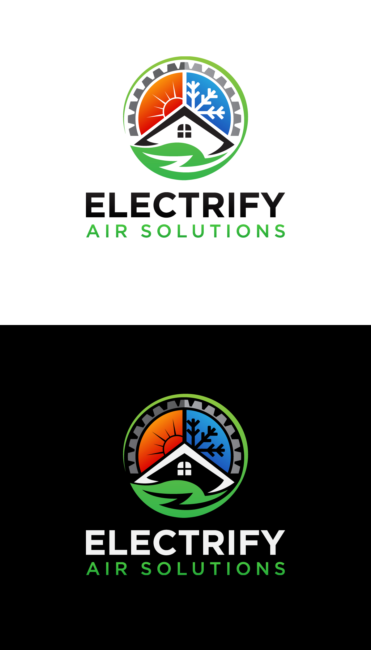 Logo Design by Rueell Artss for Electrify Air Solutions | Design #28864527