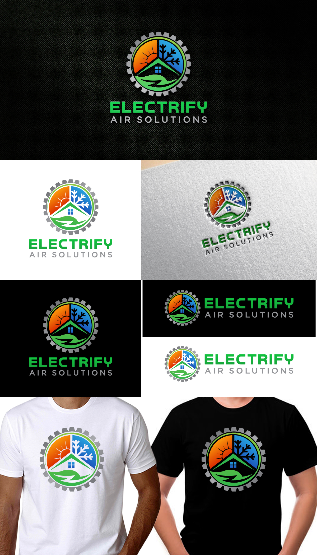 Logo Design by Rueell Artss for Electrify Air Solutions | Design #28886132