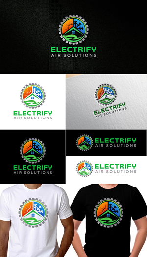 Logo Design by Rueell Artss for Electrify Air Solutions | Design: #28886132