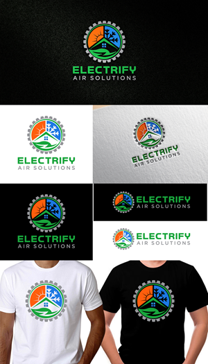 Logo Design by Rueell Artss for Electrify Air Solutions | Design: #28886139