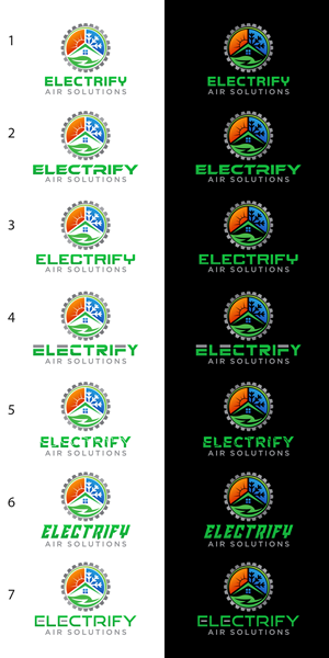 Logo Design by Rueell Artss for Electrify Air Solutions | Design: #28891472