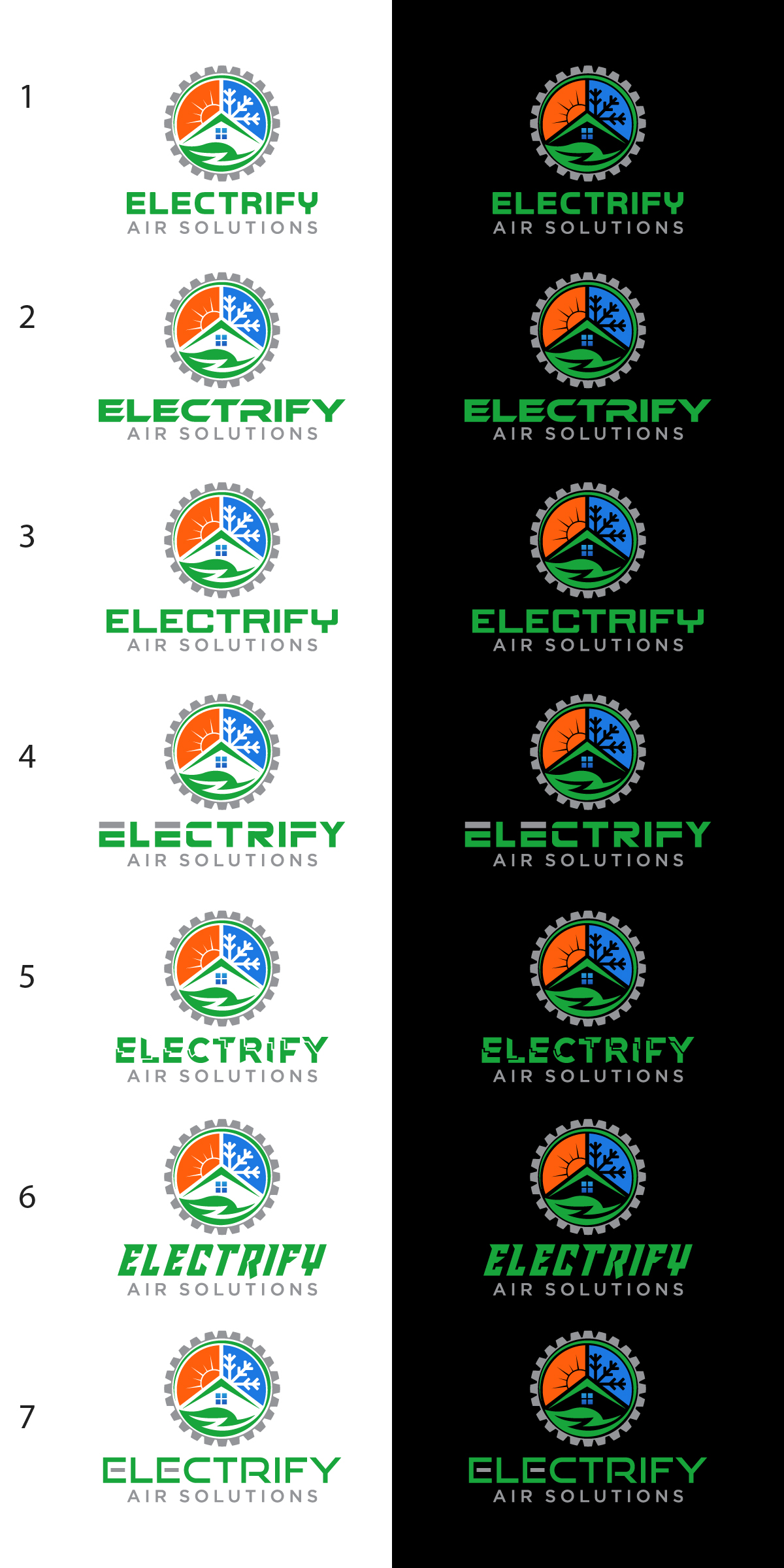 Diseño de Logo por Rueell Artss para Electrify Air Solutions | Diseño: #28891473