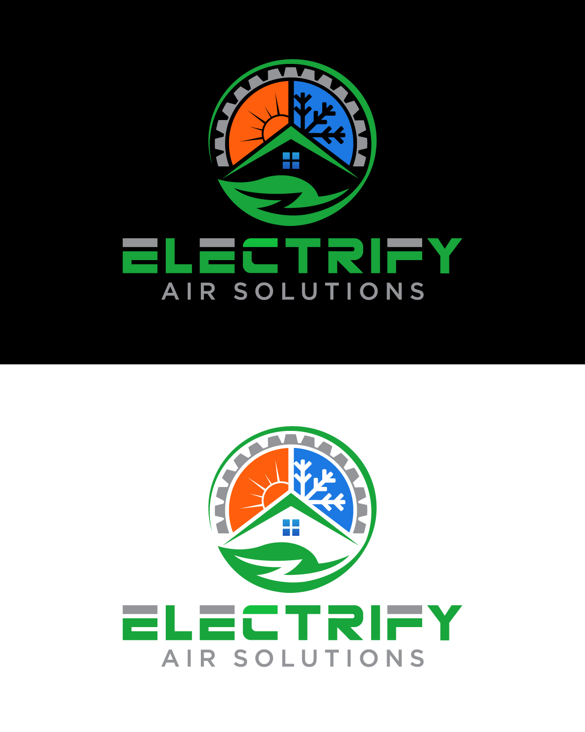 Logo Design by Rueell Artss for Electrify Air Solutions | Design #28895043