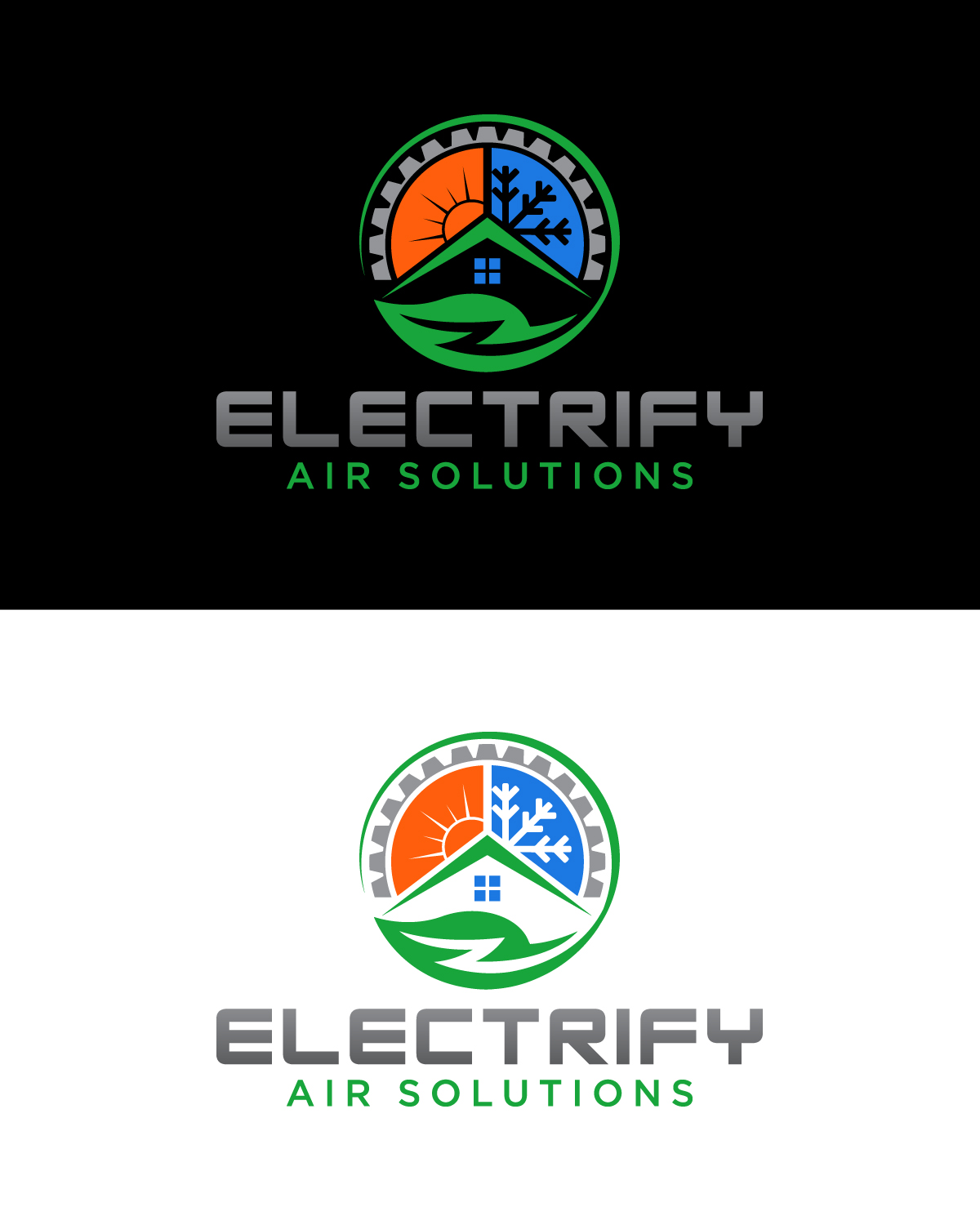 Logo Design by Rueell Artss for Electrify Air Solutions | Design #28895112