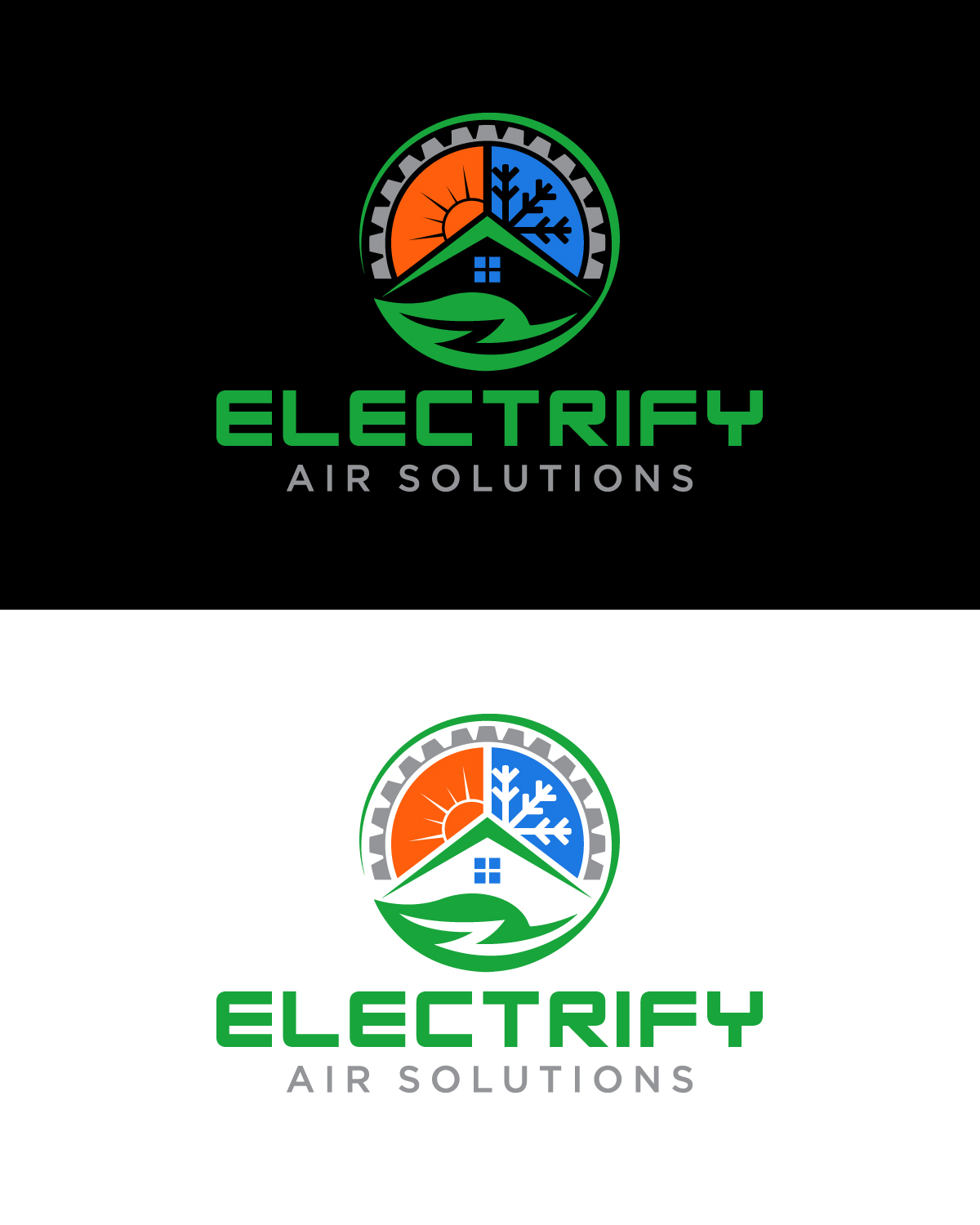 Logo Design by Rueell Artss for Electrify Air Solutions | Design #28895113
