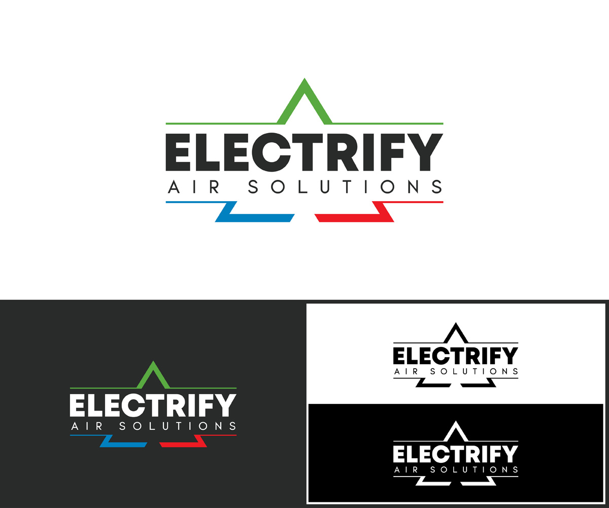Logo Design by MoonFeather for Electrify Air Solutions | Design #28794682