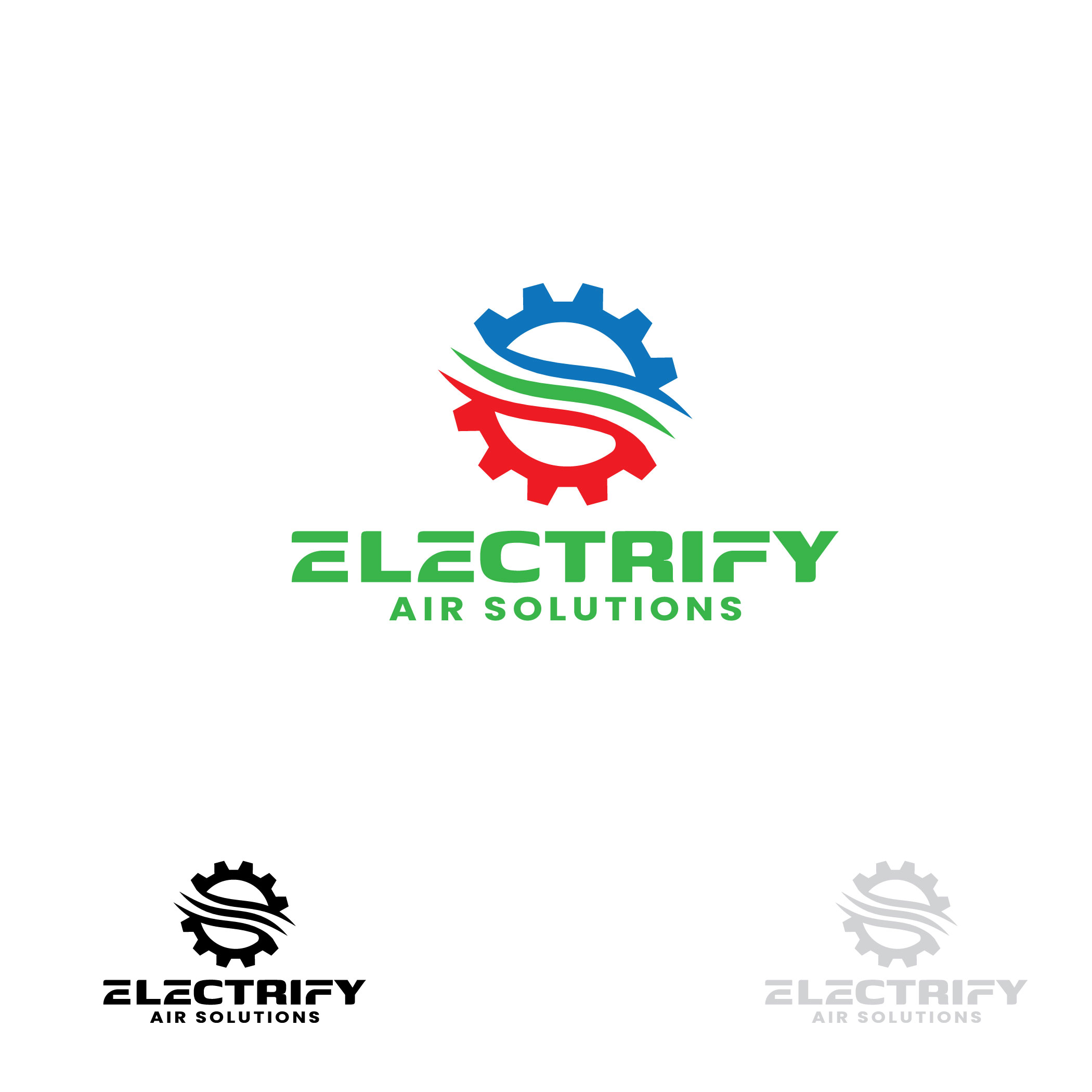 Logo Design by ILLUSTRATOR PRO for Electrify Air Solutions | Design #28845385