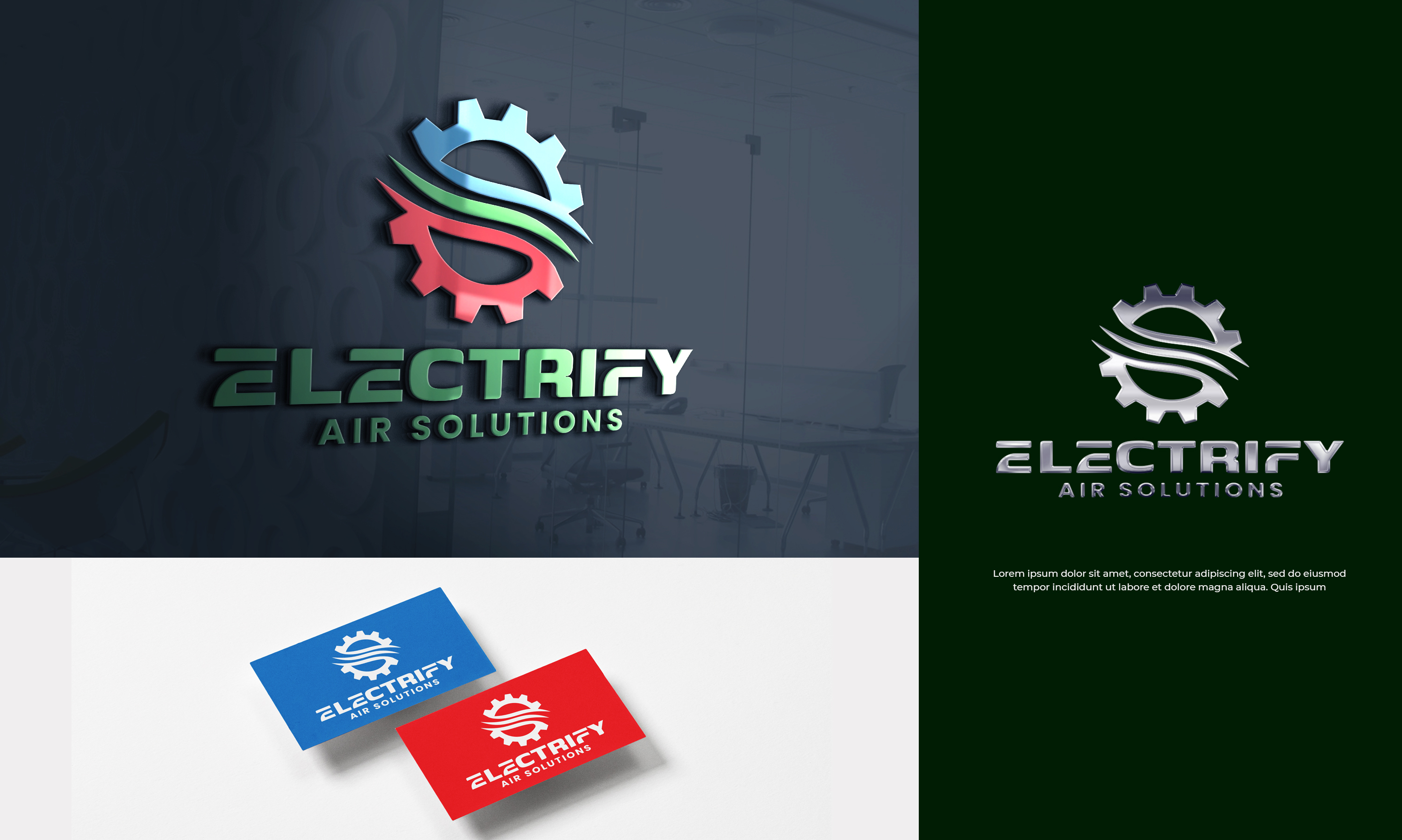 Logo Design by ILLUSTRATOR PRO for Electrify Air Solutions | Design #28845420