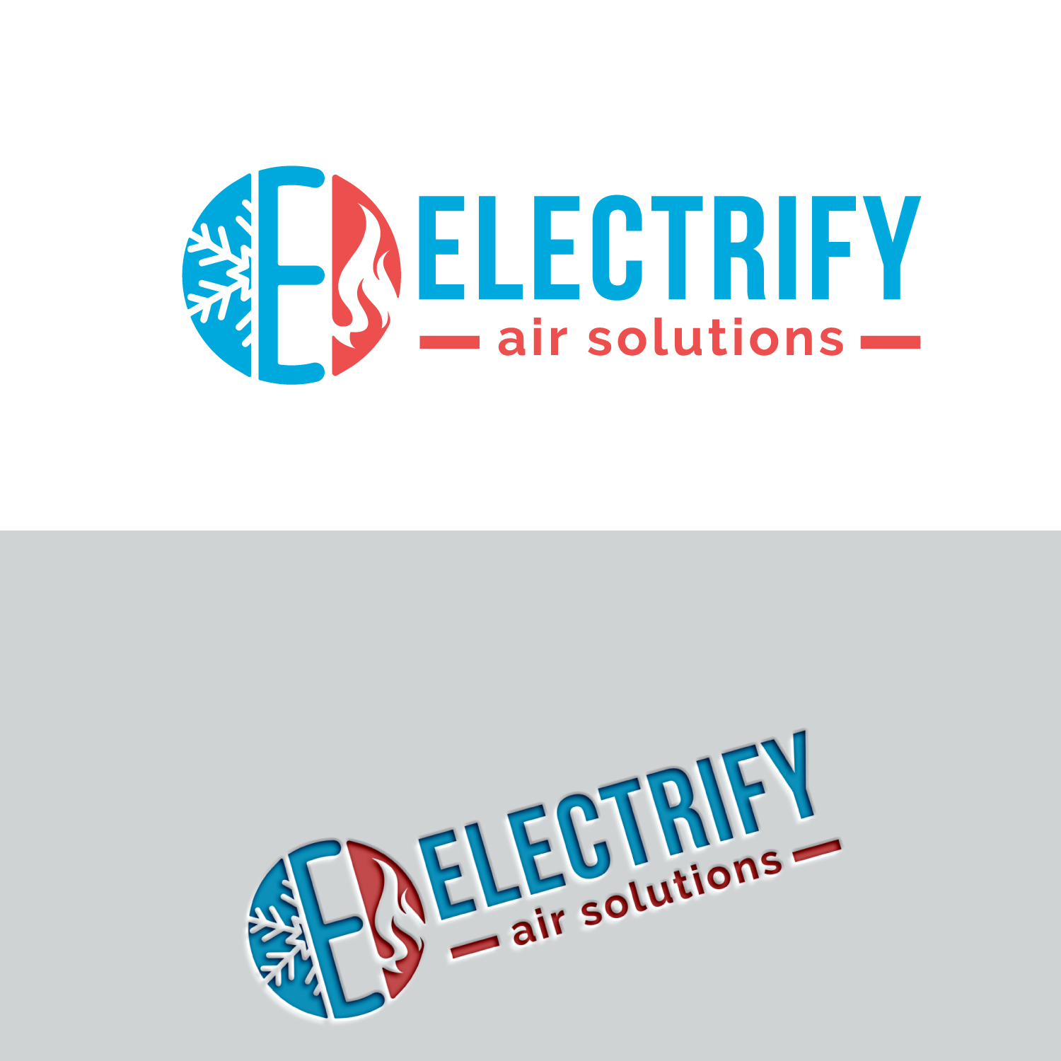 Logo Design by Md Sakhawat Hosssain for Electrify Air Solutions | Design #28812750