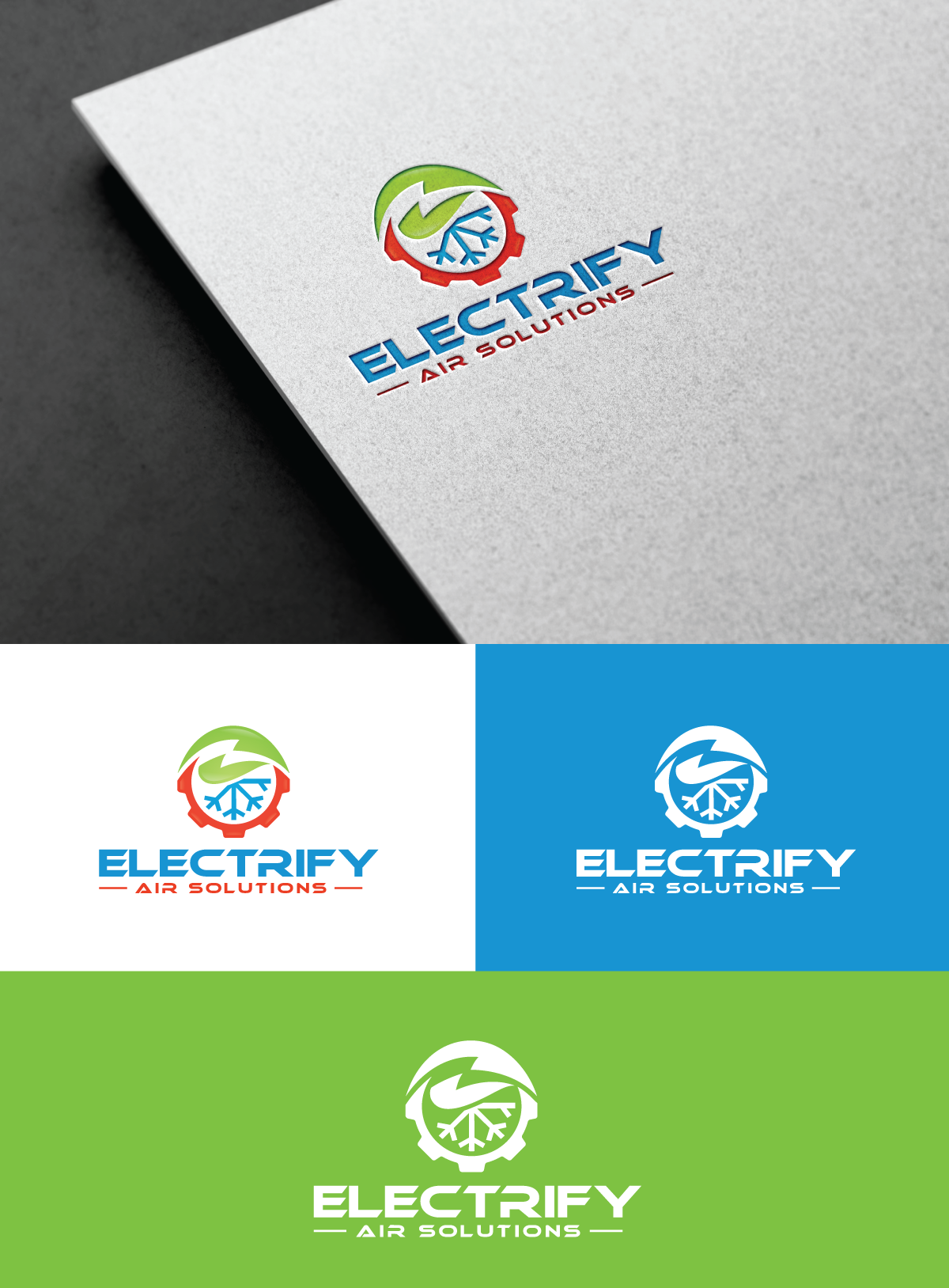 Logo Design by Digi_Design555 for Electrify Air Solutions | Design #28809478
