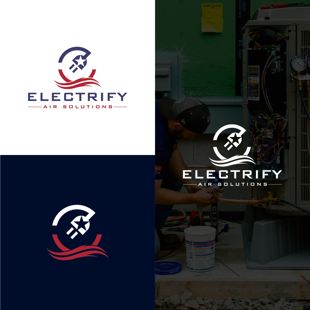 Logo Design by Deziners Zone for Electrify Air Solutions | Design #28796689