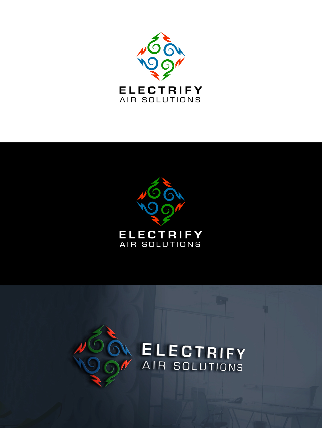 Diseño de Logo por anonrotide para Electrify Air Solutions | Diseño #28849843