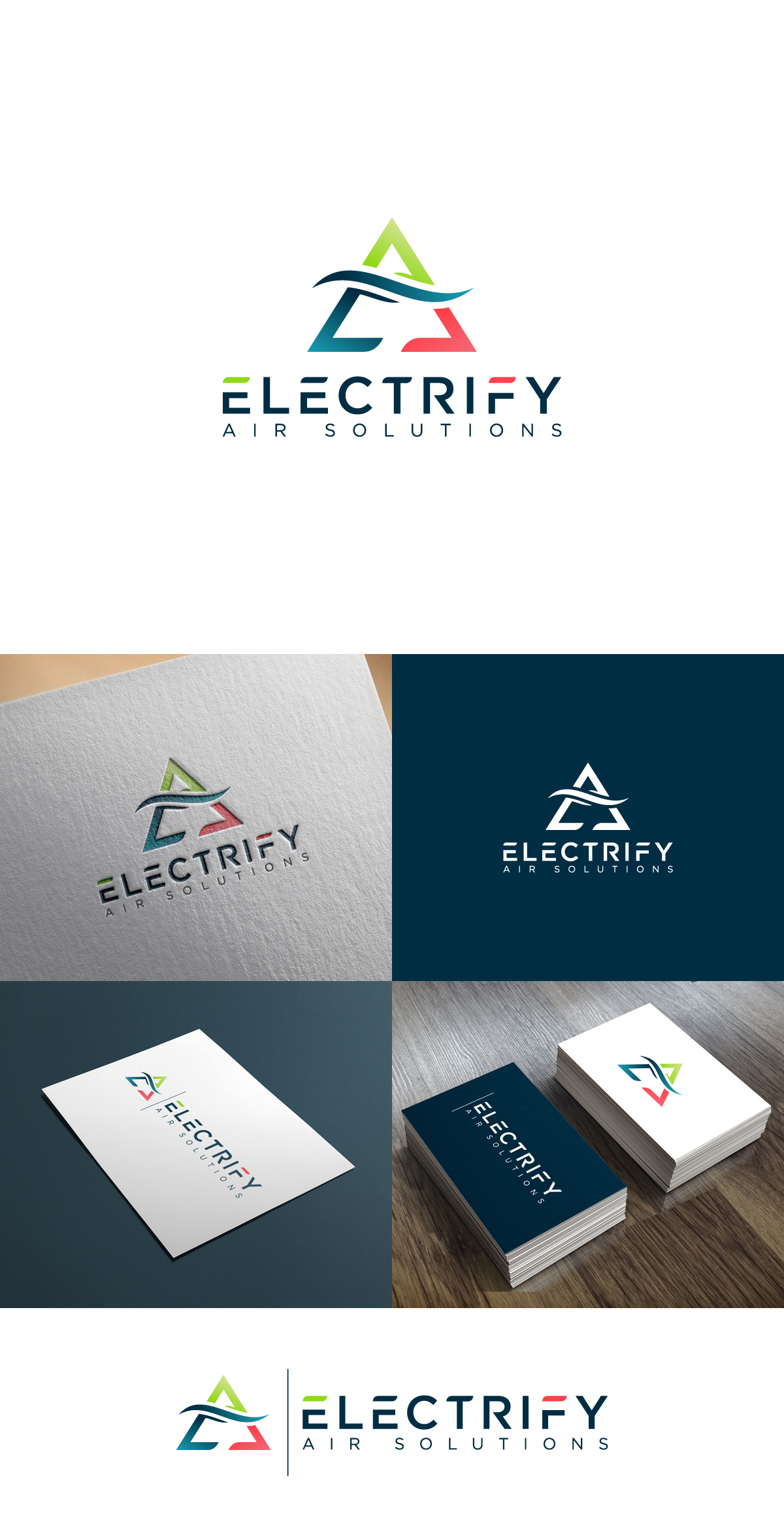 Logo Design by NineOwl for Electrify Air Solutions | Design #28795672