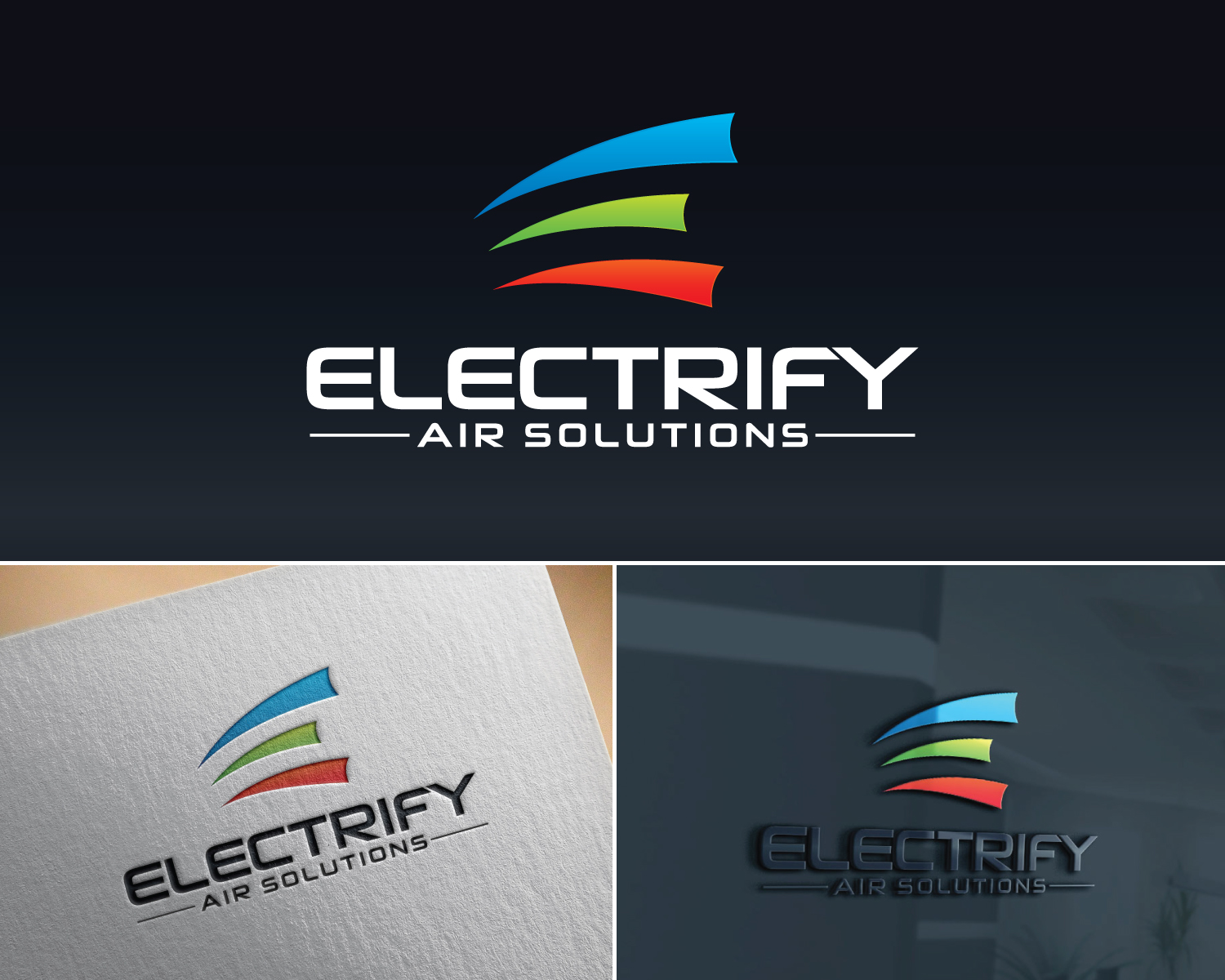Logo Design by Atec for Electrify Air Solutions | Design #28807484