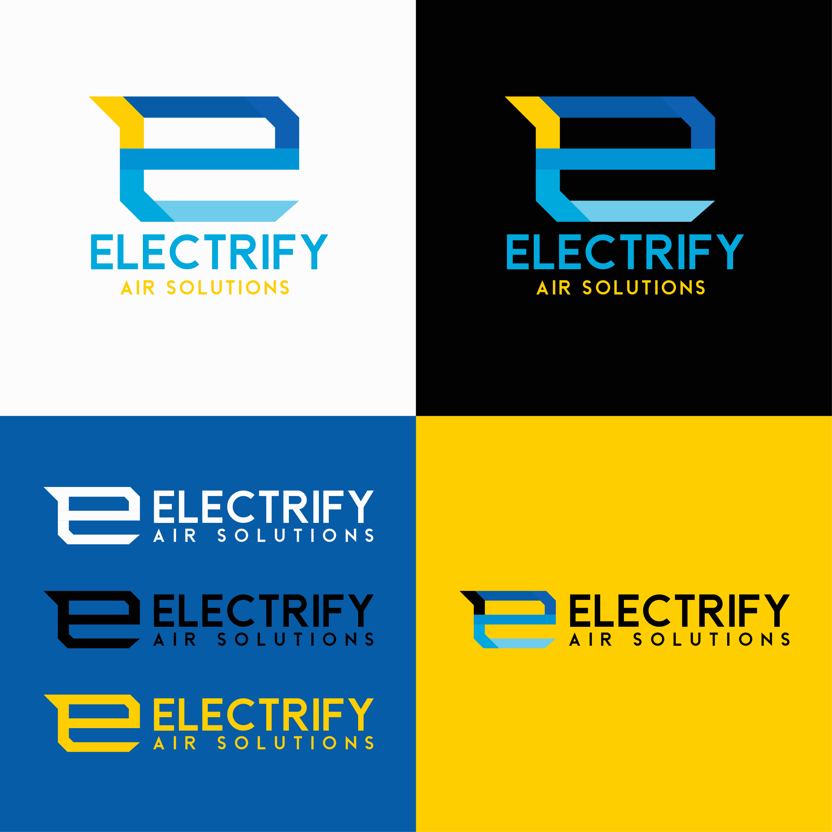Logo Design by Indra Mahendra for Electrify Air Solutions | Design #28850959