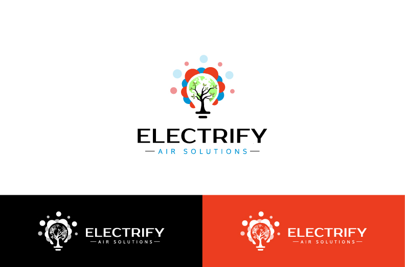 Logo Design by Mime Artworks for Electrify Air Solutions | Design #28851051
