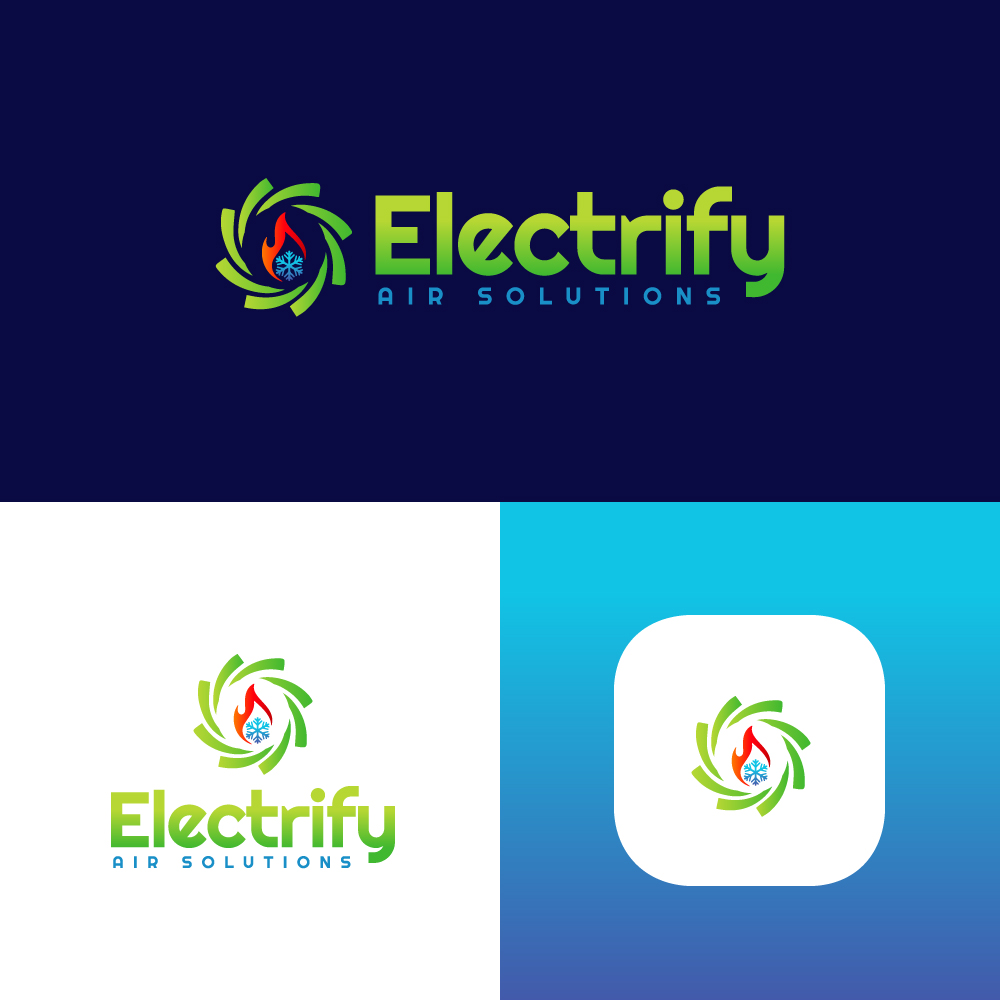 Diseño de Logo por oneeightdesigns para Electrify Air Solutions | Diseño #28851993