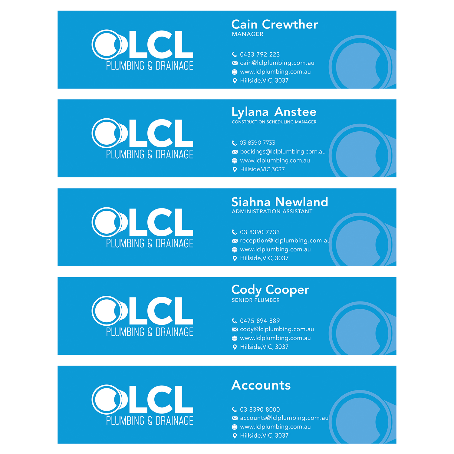 Grafik-Design von jeffdefy für LCL Plumbing and Drainage Pty Ltd | Design #28811546