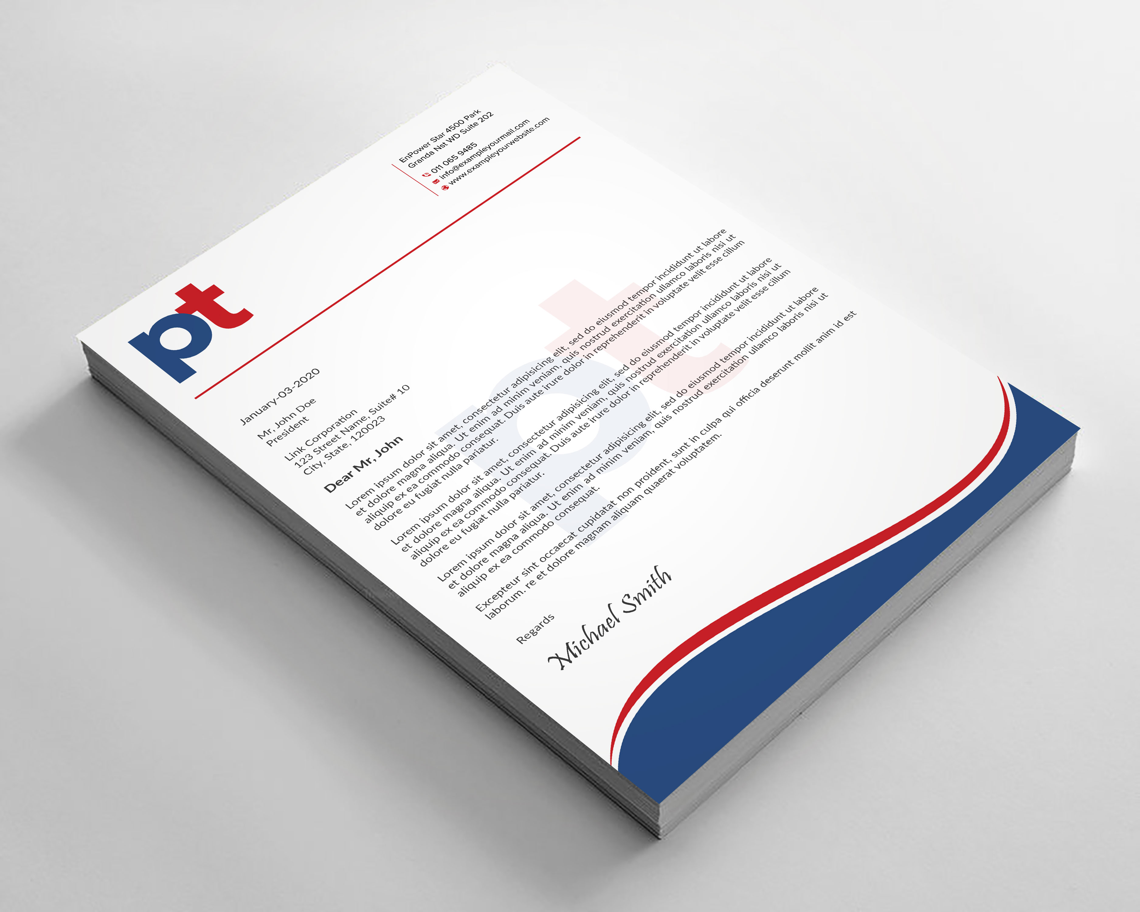 Diseño de Membrete por sadikul islam para PT CORPORATION INC | Diseño #28811269