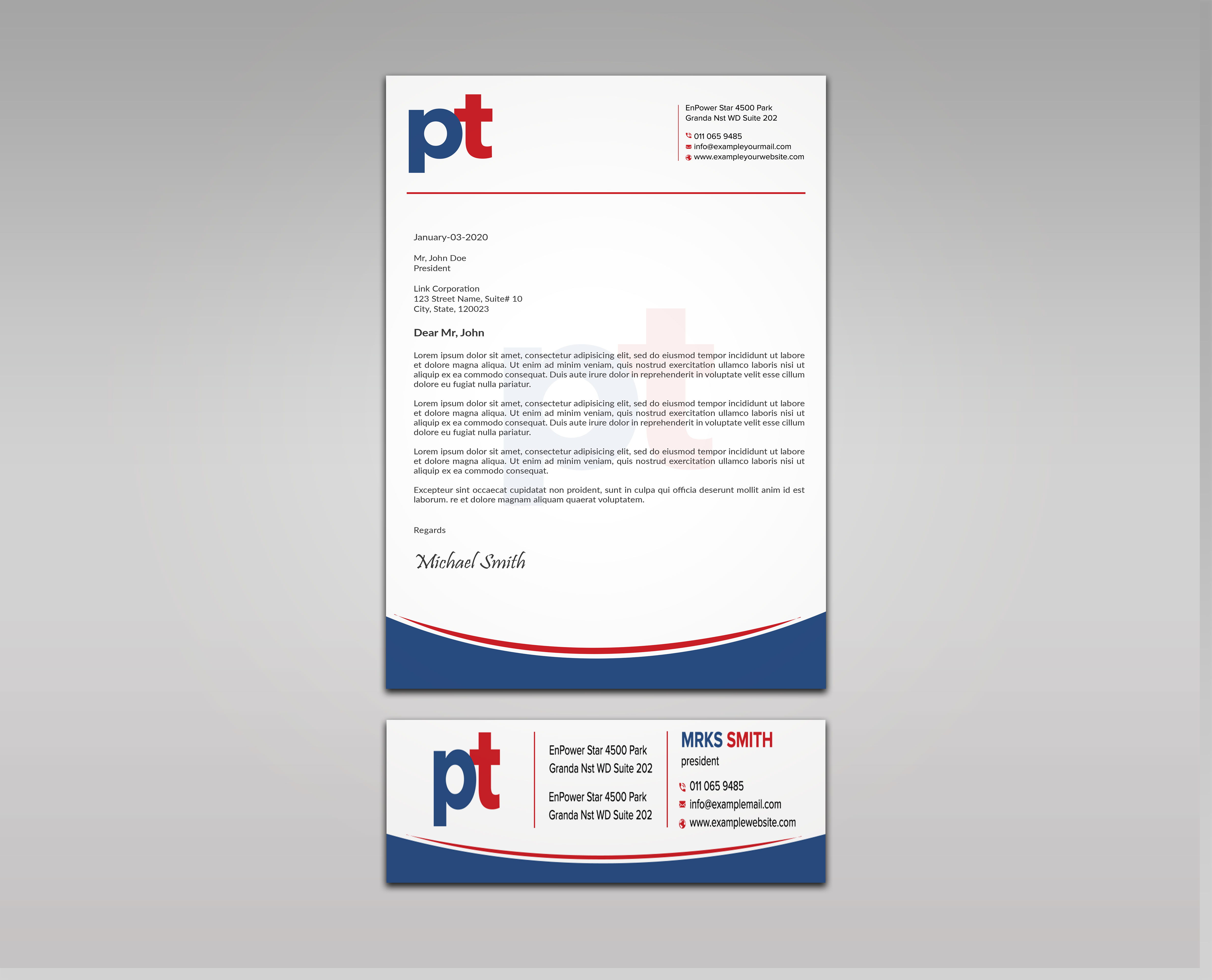Diseño de Membrete por sadikul islam para PT CORPORATION INC | Diseño #28811271