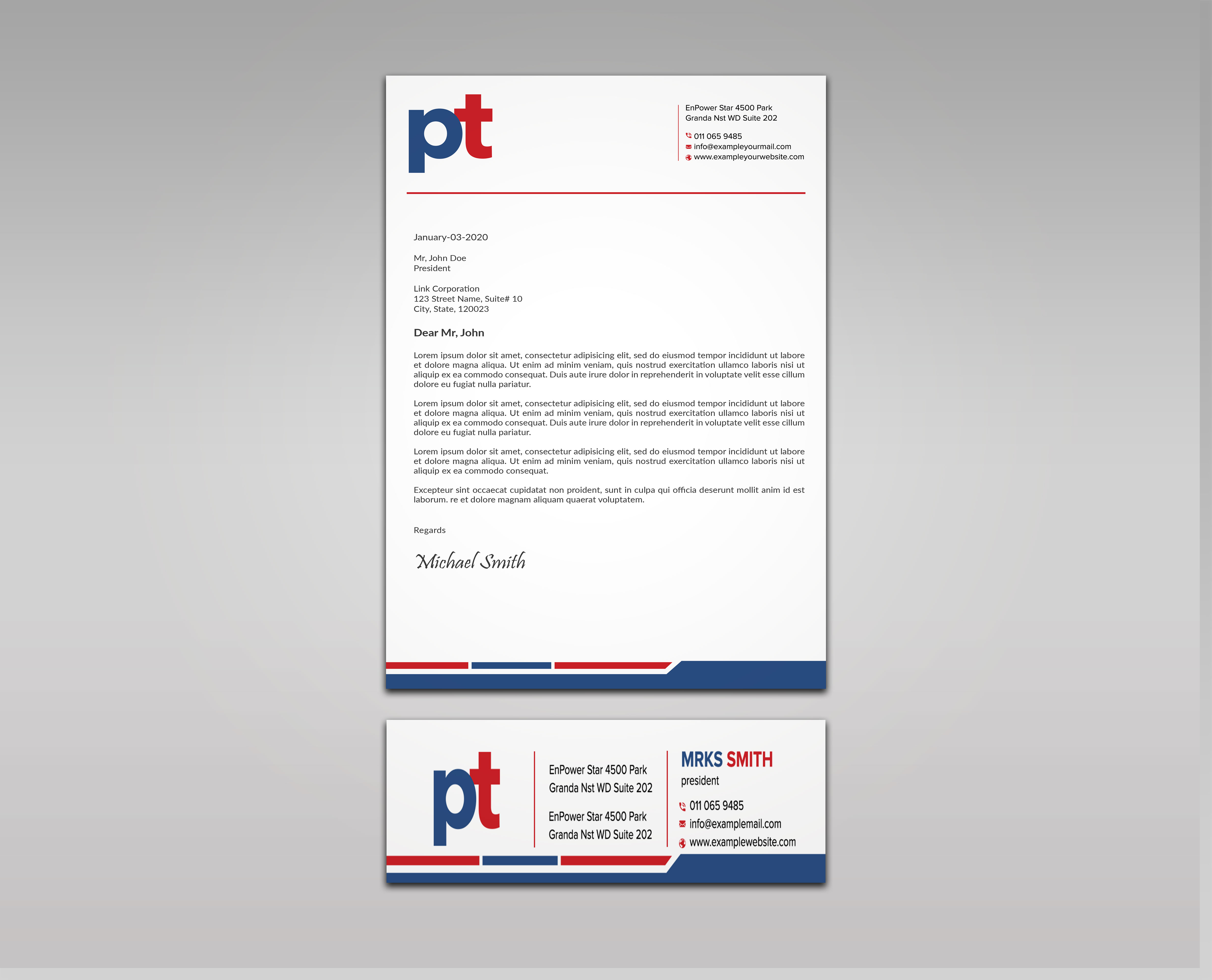 Diseño de Membrete por sadikul islam para PT CORPORATION INC | Diseño #28811315
