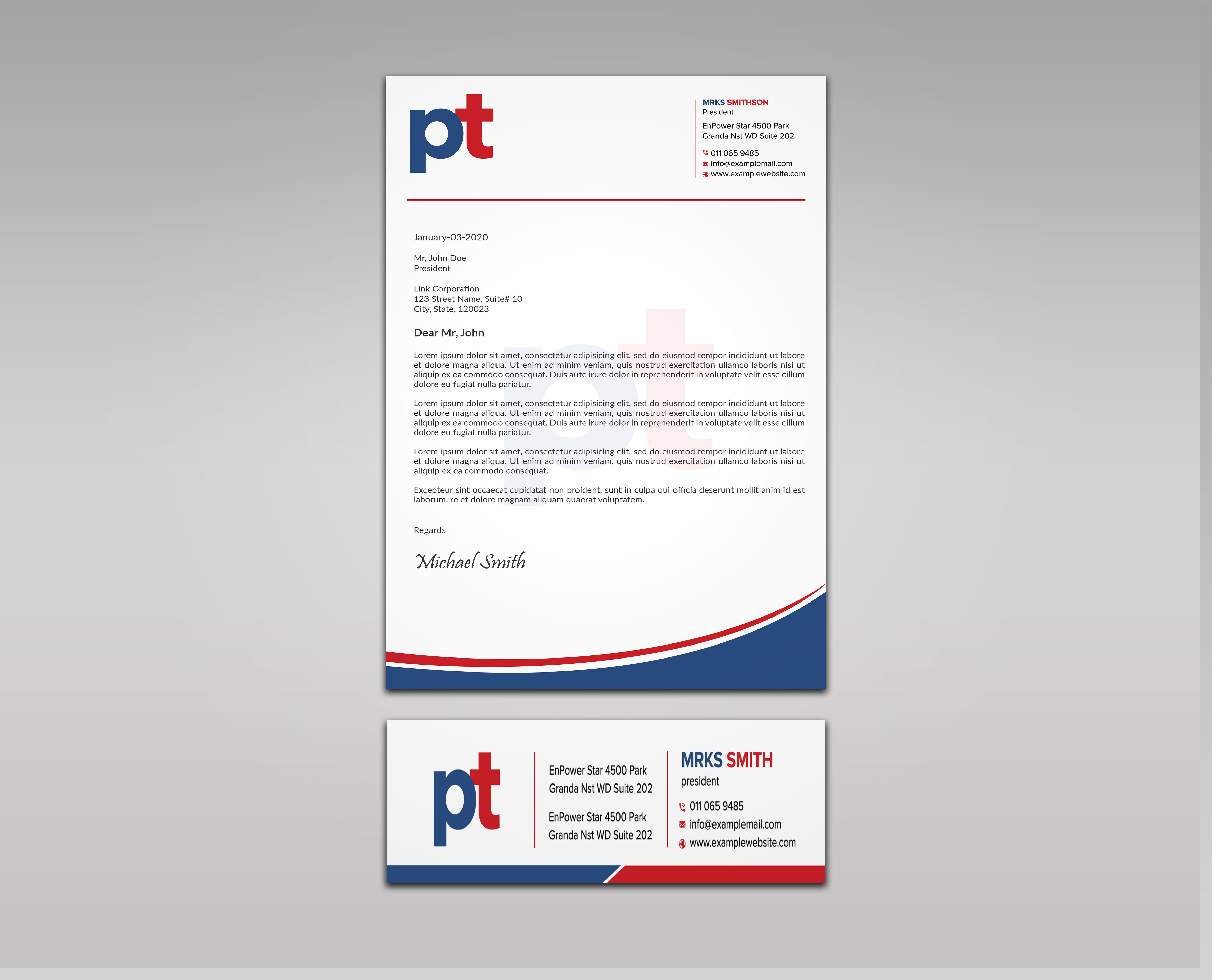 Diseño de Membrete por sadikul islam para PT CORPORATION INC | Diseño #28811318
